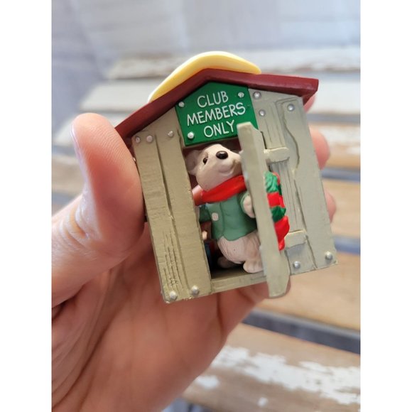 Hallmark clubhouse 1988 ornament bear Xmas holiday tree - Picture 7 of 9